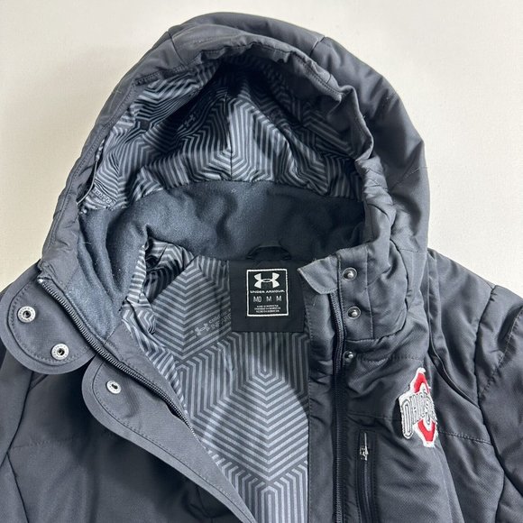 UNDER ARMOUR Infrared Women’s Size M Black Full Zip Coldgear Insulated Jacket - Picture 10 of 15